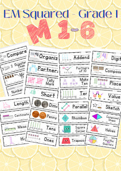 Preview of Entire YEAR Math Terms BUNDLE Vocabulary Cards, Math, Math Posters, Math Wall