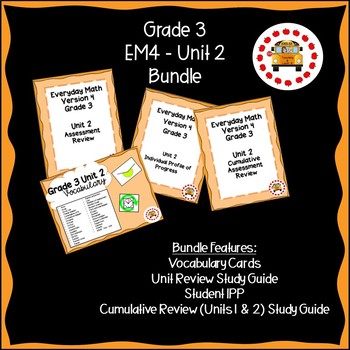 Preview of EM4-Everyday Math 4 - Grade 3 Unit 2 Bundle