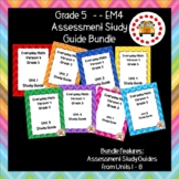 EM4-Everyday Math 4 - Grade 5 Assessment Study Guide Bundle