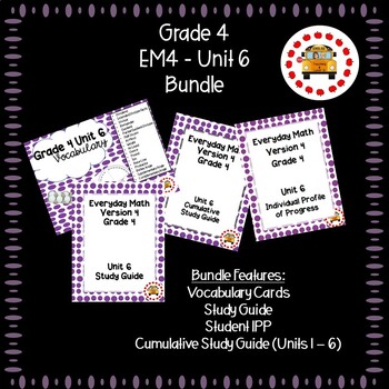 Preview of EM4-Everyday Math 4 - Grade 4 Unit 6 Bundle