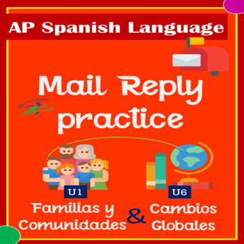 Preview of EMAIL REPLY U1-U6 AP SPANISH | SPANISH READING & WRITING ACTIVITIES | PART II