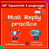 EMAIL REPLY U4-U5 AP SPANISH | SPANISH READING & WRITING A