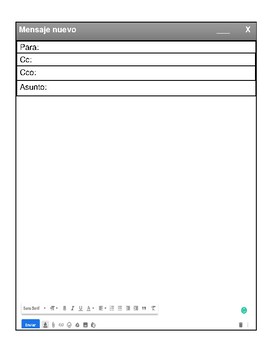 Blank Email Template Worksheets Teaching Resources Tpt