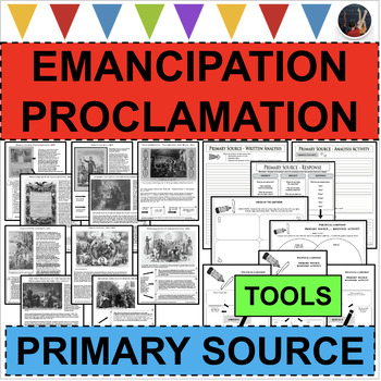 Preview of EMANCIPATION PROCLAMATION Civil War Abraham Lincoln PRIMARY SOURCE ACTIVITY