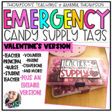 VALENTINE'S DAY gift tags | Emergency Candy Supply