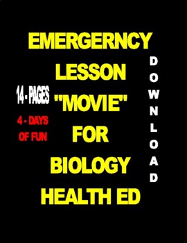 Preview of HEALTH EDUCATION MOVIE  plus MYSTERY PUZZLE  AND ANSWER KEY