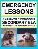 Emergency Sub Lesson Plans for Substitute English Teacher 