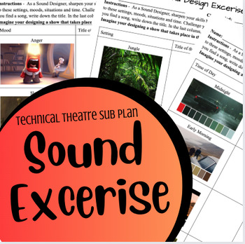 Preview of EMERGENCY SUB PLAN: Sound Design Exercises