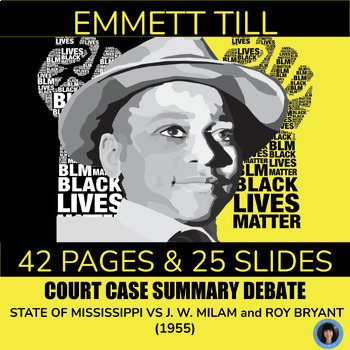 Preview of Argumentative Passages, Black History Month ela, Emmett Till, Racism, Digital