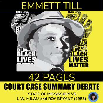 Preview of Black History Month ela, Emmett Till, racism, MS, HS, low prep activity