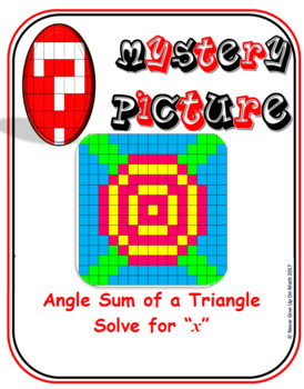 Preview of EMOJI - Angle Sum of Triangle (Solve for "x")