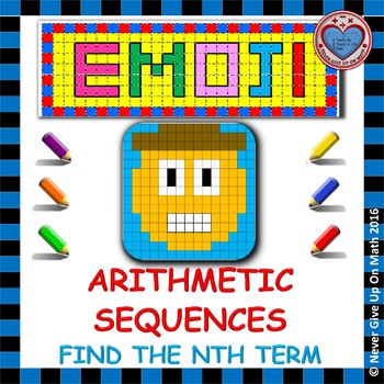 Preview of EMOJI - Arithmetic Sequences: Find the nth term