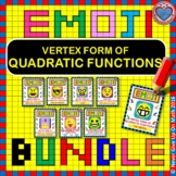 EMOJI - BUNDLE Interpreting Vertex Form of Quadratic Function