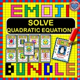 EMOJI - BUNDLE Solve Quadratic Equations and Applications