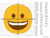 EMOJI Coordinate Graphing Mystery Picture (Grinning Face)