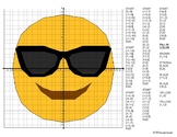 EMOJI Coordinate Graphing Mystery Picture (Smiling Face Wi