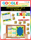 EMOJI - Determinant of a 2x2 Matrix (Google & Hard Copy) D