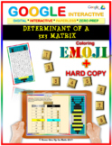 EMOJI - Determinant of a 3x3 Matrix (Google & Hard Copy) D