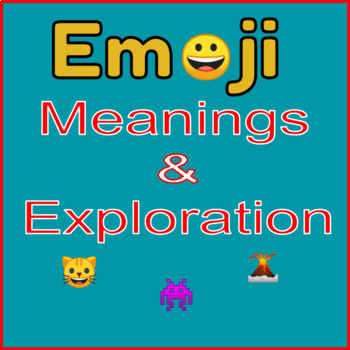 Preview of EMOJI MEANINGS & EXPLORATION Virtual/Online Lesson