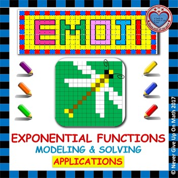 Preview of EMOJI - Modeling & Evaluating Exponential Functions (Applications)