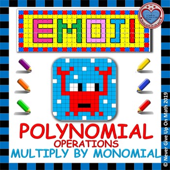 Preview of EMOJI - Multiply a Polynomial by Monomial