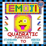 EMOJI - Quadratic Functions - Converting Standard Form to 