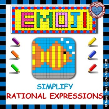 Preview of EMOJI - Simplify Rational Expressions