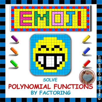 Preview of EMOJI - Solve Polynomial Equations by Factoring