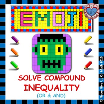 Preview of EMOJI - Solving Compound Inequalities (And & Or)