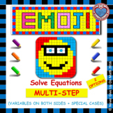 EMOJI - Solving Equations with Variables Both Sides & Spec