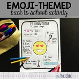 EMOJI - Themed Get-to-Know-Me Activity