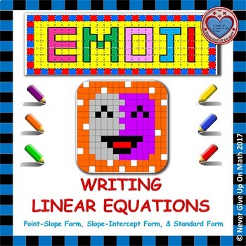 Preview of EMOJI - Write Linear Equations in 3 Forms