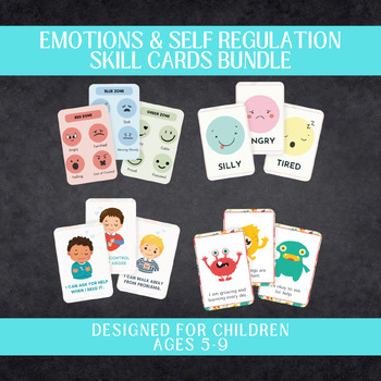 Preview of EMOTIONS AND SELF REGULATION SKILL CARDS - SOCIAL EMOTIONAL LEARNING