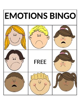 Preview of EMOTIONS BINGO
