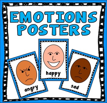 EMOTIONS POSTERS - MULTICULTURAL FACES by Reach Out Resources | TPT