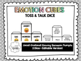 EMOTIONS Toss & Talk Cubes | SEL Discussion Prompts