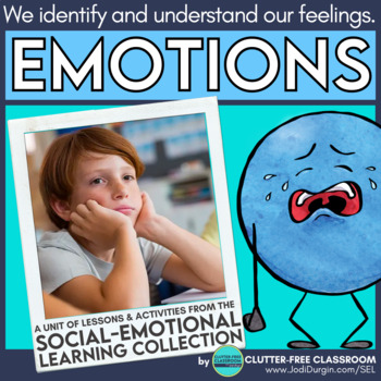 Preview of EMOTIONS identifying & managing feelings SEL social emotional learning activity