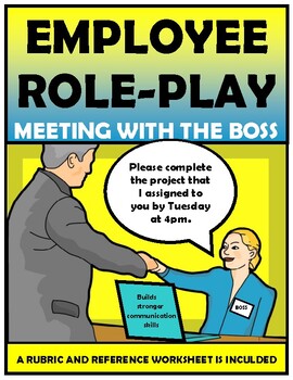 Preview of REAL WORLD LIFE SKILLS EMPLOYEE MEETING WITH THE BOSS