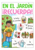 EN EL JARDÍN  "RECUERDA!" matching cards game Español jueg
