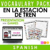 EN LA ESTACIÓN DE TREN Vocabulary Game Pack-Word Search, C