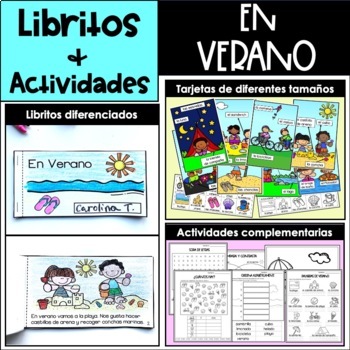 Preview of VERANO. SUMMER Mini books & Activities