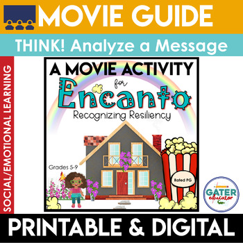 Preview of ENCANTO Movie Guide | Worksheet | Questions | Google Slides | Movie Day