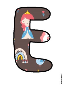 Preview of ENCHANTED WORK! Fairy Tales Bulletin Board Letters