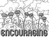 ENCOURAGING Good Vibes Only Coloring Page for VBS