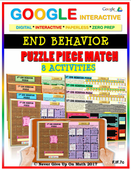Preview of END BEHAVIOR - (8 Activities) Google Interactive Distance Learning
