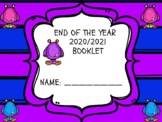 END OF THE YEAR 2020-2021 BOOKLET MONSTER THEME