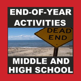END OF THE YEAR ACTIVITIES - No prep - Print and Go!