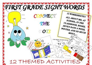 Preview of END OF THE YEAR ACTIVITIES - SIGHT WORD CONNECT THE DOTS