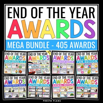 Preview of End of the Year Awards Bundle - 400+ Creative Student Award Certificates