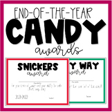EDITABLE CANDY AWARDS | END OF THE YEAR AWARDS | CANDY AWA